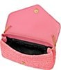 Color:Rose - Image 3 - Straw Envelope Clutch