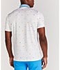 Color:Bright White - Image 2 - Langham Printed Short Sleeve Polo Shirt