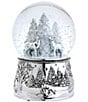 Reed & Barton North Pole Bound Reindeer Musical Snow Globe - Image 1