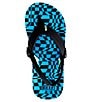 Color:Black/Blue - Image 5 - Boys' Ahi Swell Checkers Flip-Flops (Infant)