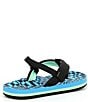 Color:Black/Blue - Image 2 - Boys' Little Ahi Swell Checkers Flip-Flops (Toddler)