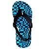 Color:Black/Blue - Image 5 - Boys' Little Ahi Swell Checkers Flip-Flops (Toddler)