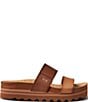 Color:Espresso Duo - Image 2 - Cushion Bounce Vista Hi Two-Banded Platform Slides