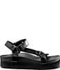 Color:Black - Image 2 - Cushion Rem Hi Platform Strapped Chunky Sandals