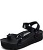 Color:Black - Image 3 - Cushion Rem Hi Platform Strapped Chunky Sandals