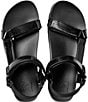 Color:Black - Image 4 - Cushion Rem Hi Platform Strapped Chunky Sandals