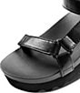 Color:Black - Image 6 - Cushion Rem Hi Platform Strapped Chunky Sandals