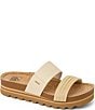 Reef Women's Cushion Vista Hi Braided Strap Platform Slides - Image 1