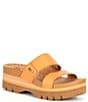 Color:Natural - Image 1 - Cushion Vista Hi Platform Slide Sandals