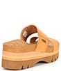 Color:Natural - Image 2 - Cushion Vista Hi Platform Slide Sandals