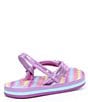 Color:Lavender - Image 2 - Girls' Ahi Hearts Flip-Flops (Infant)