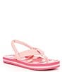 Color:Pink Rainbows and Clouds - Image 1 - Girls' Little Ahi Rainbows and Clouds Flip-Flops (Infant)