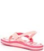 Color:Pink Rainbows and Clouds - Image 3 - Girls' Little Ahi Rainbows and Clouds Flip-Flops (Infant)