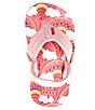 Color:Pink Rainbows and Clouds - Image 5 - Girls' Ahi Rainbows and Clouds Flip-Flops (Infant)
