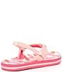 Color:Pink Rainbows and Clouds - Image 2 - Girls' Little Ahi Rainbows and Clouds Flip-Flops (Toddler)