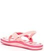 Color:Pink Rainbows and Clouds - Image 3 - Girls' Little Ahi Rainbows and Clouds Flip-Flops (Toddler)