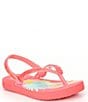 Color:Pink Multi Pineapples and Rainbows - Image 1 - Girls' Stargazer Print Flip-Flops (Infant)