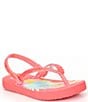 Color:Pink Multi Pineapples and Rainbows - Image 1 - Girls' Little Stargazer Print Flip-Flops (Toddler)