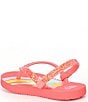 Color:Pink Multi Pineapples and Rainbows - Image 3 - Girls' Little Stargazer Print Flip-Flops (Toddler)