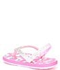 Color:Pink Unicorn Float - Image 3 - Girls' Stargazer Unicorn Print Flip-Flops (Infant)