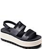 Color:Black Vintage - Image 1 - Water Vista Higher Platform Sandals