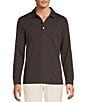 Reiss Alba Slim Fit Textured Long Sleeve Polo Shirt - Image 1