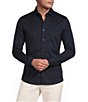 Reiss Duke Slim Fit Knit Long Sleeve Woven Shirt - Image 1