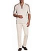 Reiss Elmers Slim Fit Quarter Zip Short Sleeve Polo Shirt - Image 3