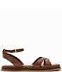 Reiss Emma Leather Crossover Ankle Strap Flat Sandals - Image 2