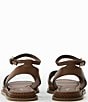 Reiss Emma Leather Crossover Ankle Strap Flat Sandals - Image 3