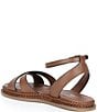 Reiss Emma Leather Crossover Ankle Strap Flat Sandals - Image 4