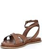 Reiss Emma Leather Crossover Ankle Strap Flat Sandals - Image 6