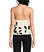 Reiss Jacquard Printed Beaded Halter Neck Coordinating Top - Image 2