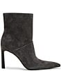 Reiss Jessica Suede Point Toe Stiletto Zip Up Booties - Image 1