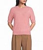 Reiss Julia Short Sleeve Brushed Cashmere Sweater - Image 1