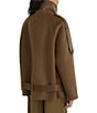 Reiss Lea Brushed Double-Faced Wool-Blend Funnel Neck Long Sleeve Belted Short Coat - Image 2