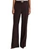 Reiss Leona Flared Knot-Hardware Belted Trousers - Image 1