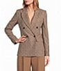 Reiss Lily Double Breasted Check Blazer - Image 2