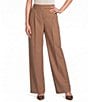 Reiss Luna High-Rise Pleated Wide Leg Pants - Image 1