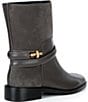 Reiss Rosalee Leather and Suede Slip On Mid Calf Boots - Image 2