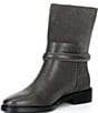 Reiss Rosalee Leather and Suede Slip On Mid Calf Boots - Image 4