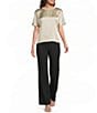 Reiss Silk Short Sleeve Top - Image 3