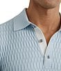 Reiss Slim Fit Era Textured Short Sleeve Polo Shirt - Image 4