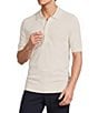 Reiss Warren Basket-Stitch Short Sleeve Polo Shirt - Image 5