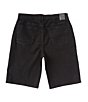 Color:Black - Image 2 - Basic 5-Pocket Relaxed Fit Clean Hem 12#double; Shorts
