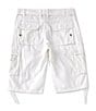 Color:White - Image 2 - Jonah Belted Cargo 13#double; Inseam Shorts