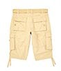 Color:Khaki - Image 2 - Jonah Belted Cargo 13#double; Inseam Shorts