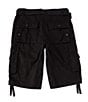 Color:Black - Image 2 - Jonah Belted Cargo 13#double; Inseam Shorts