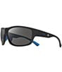 Color:Matte Black - Image 1 - Caper Wrap Polarized 63mm Sunglasses