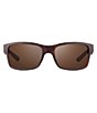 Color:Matte Tortoise with Terra Lens - Image 1 - Crawler Square Polarized 59mm Matte Sunglasses